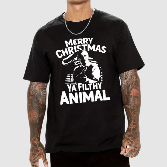 Merry Christmas Ya Filthy Animal Geek T-Shirt