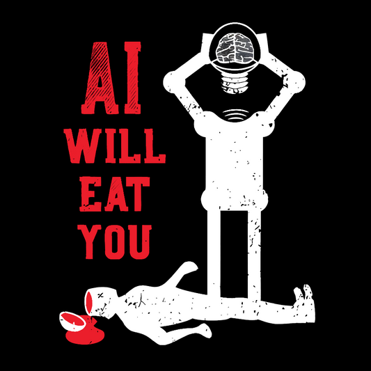 AI Will Eat You Geek Cotton Sweatshirt