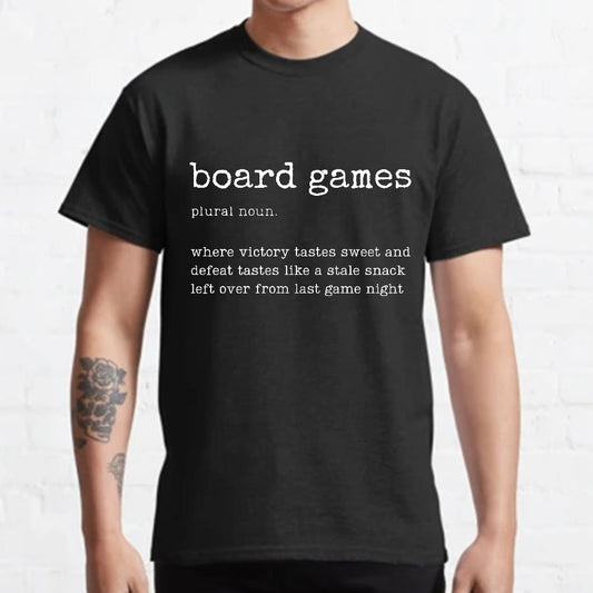 Board Games Definition Geeky T-Shirt