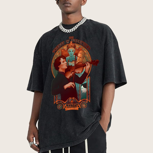 The Science of Deduction Vintage Distressed T-shirt