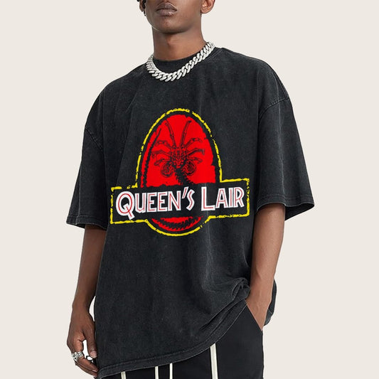 Queen's Lair Vintage Distressed T-shirt