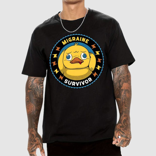 Migraine Survivor Funny Duck Geek T-Shirt