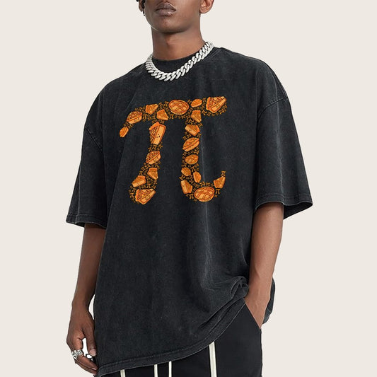 Doodle Pi Vintage Distressed T-shirt