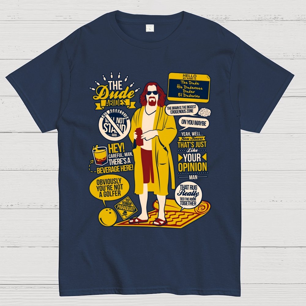The Dude Quotes Geek T-Shirt