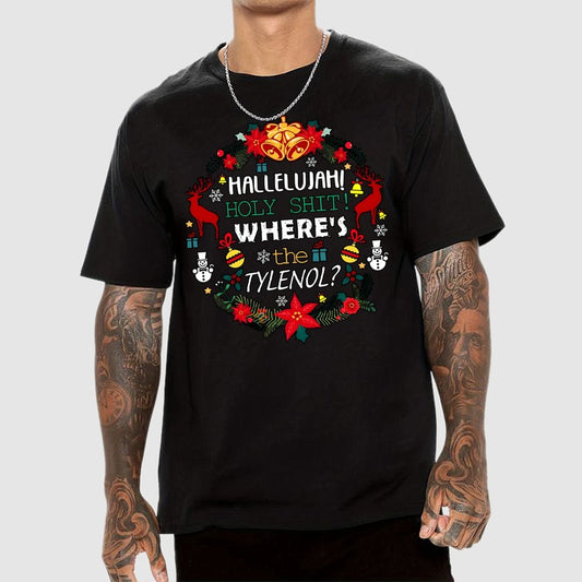 Where's The Tylenol Christmas. Autism Awareness Geek T-Shirt