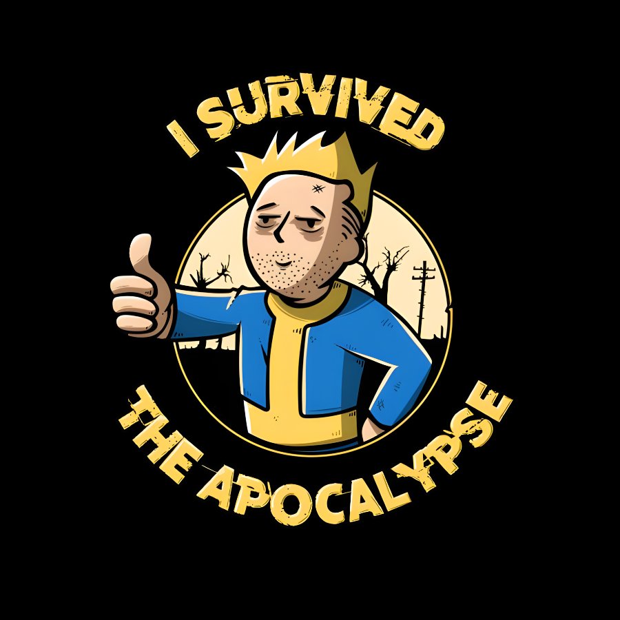 I Survived the Apocalypse Geek T-Shirt