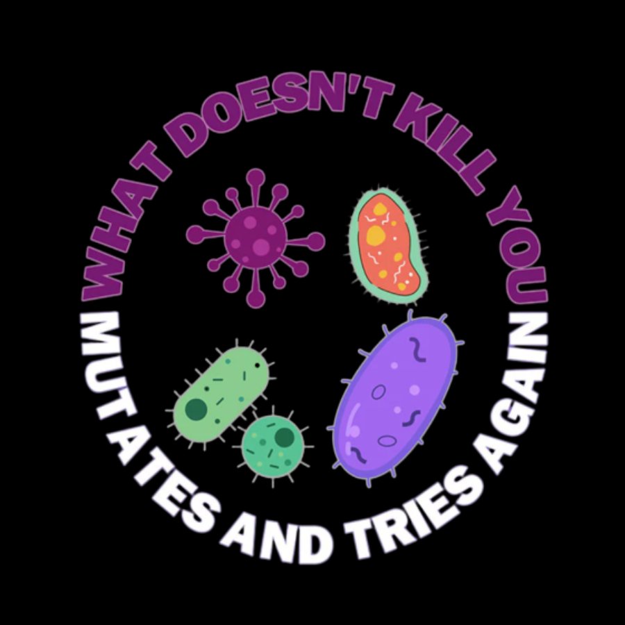 What doesn't kill you mutates and tries again Science Nerd T-Shirt