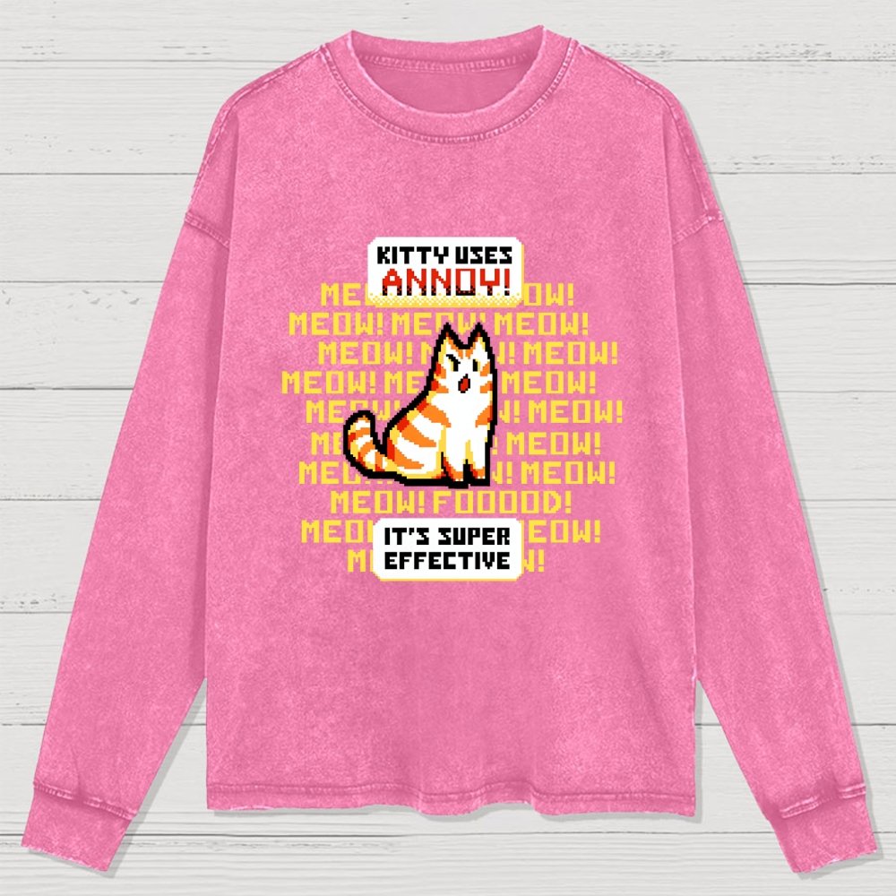 Super Effective Washed Long Sleeve Tee