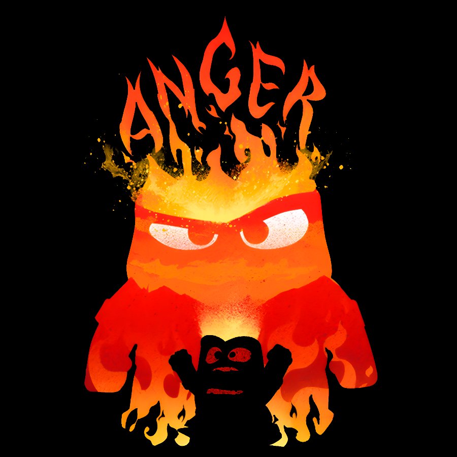 Anger Fire Geek T-Shirt