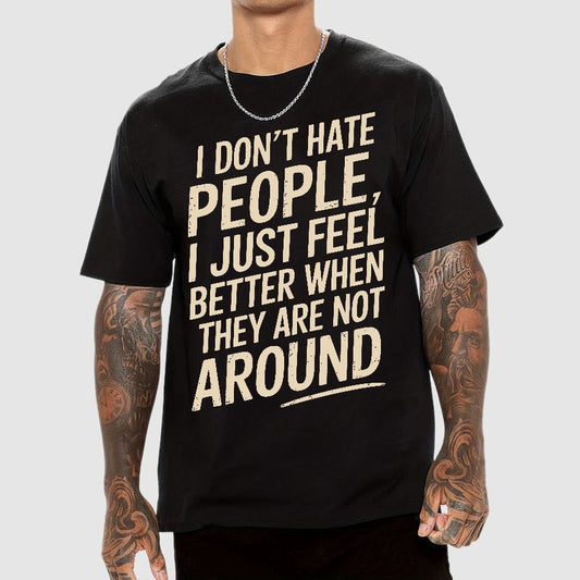 I Don't Hate People Geek T-Shirt