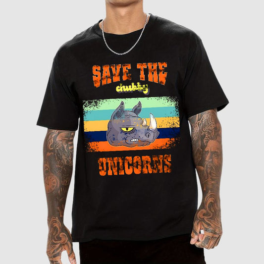 Save the Chubby Unicorns Geek T-Shirt