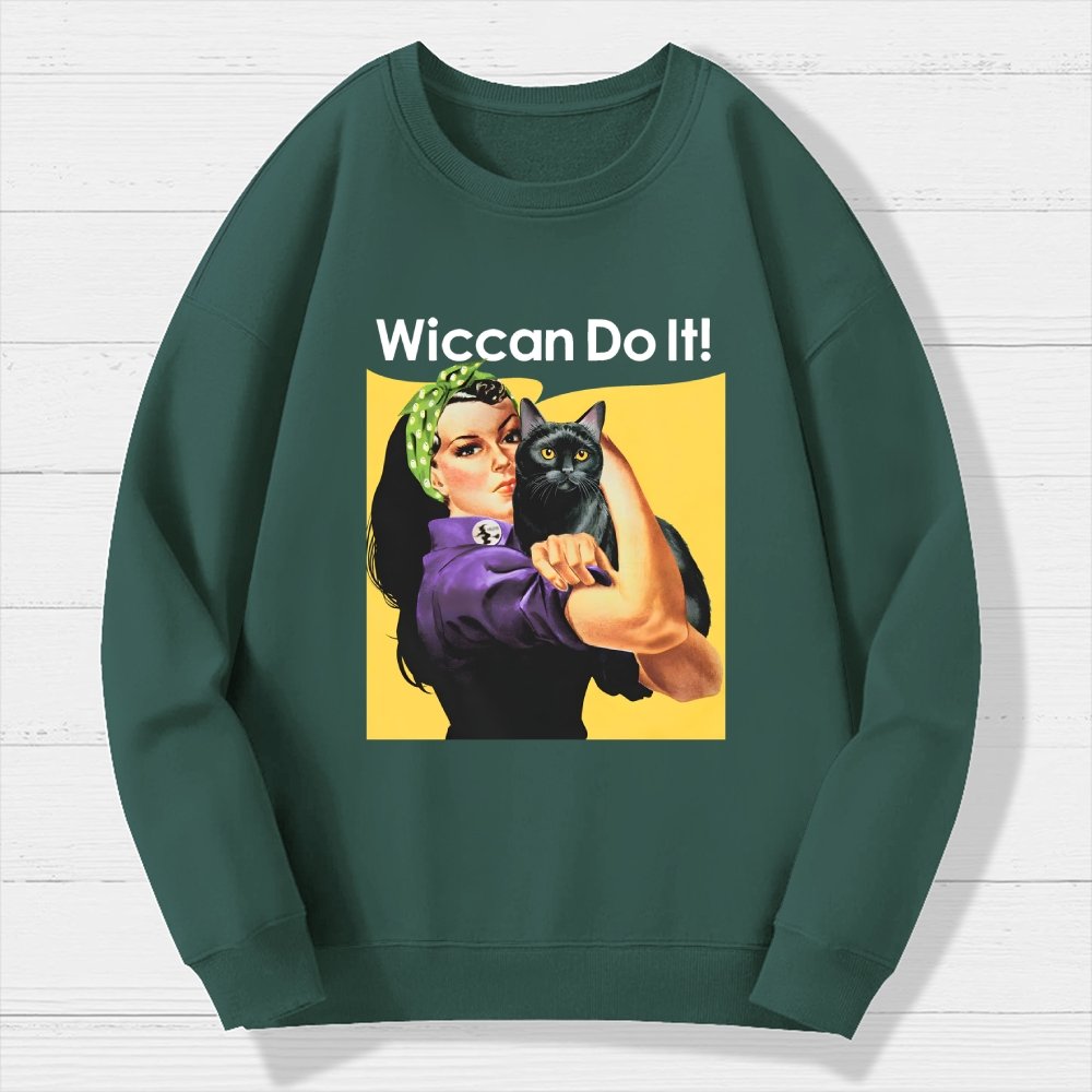 Wiccan Do It Geek Cotton Sweatshirt