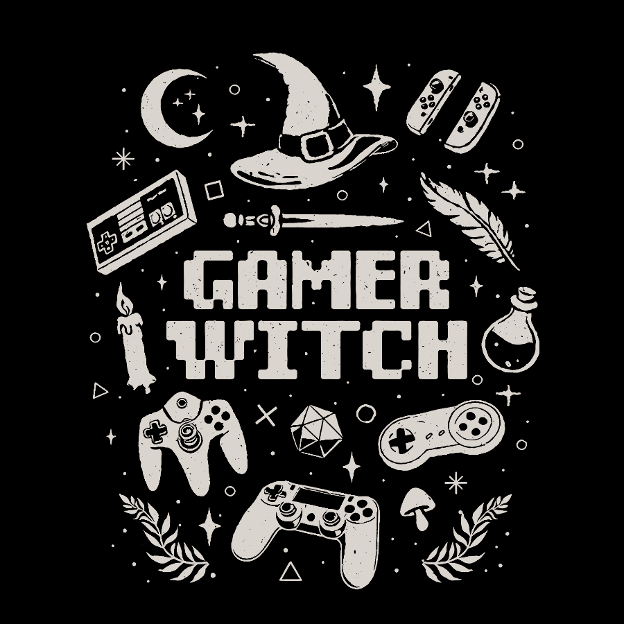 Gamer Witch Geeky T-Shirt
