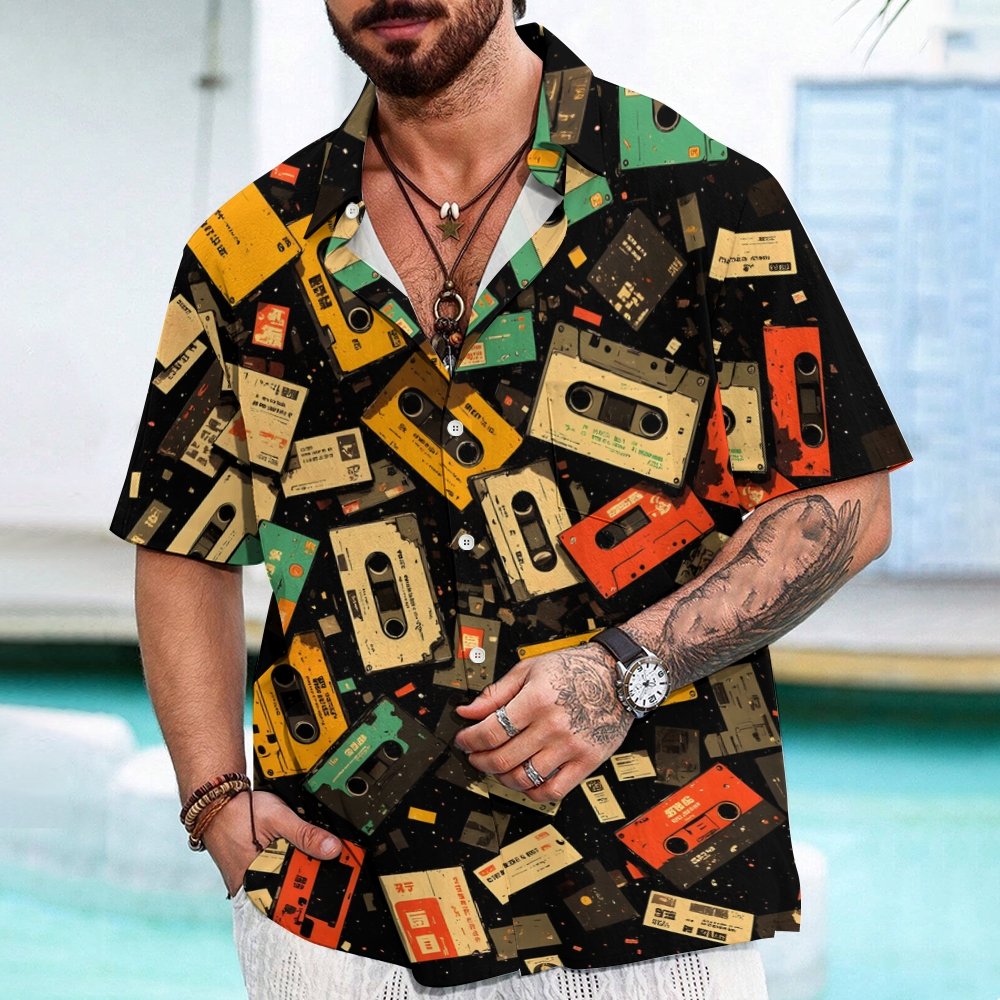 Vintage Tape Geek Hawaiian Shirt