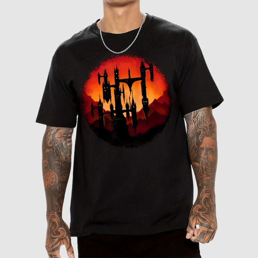 Castle Sunset Geek T-Shirt