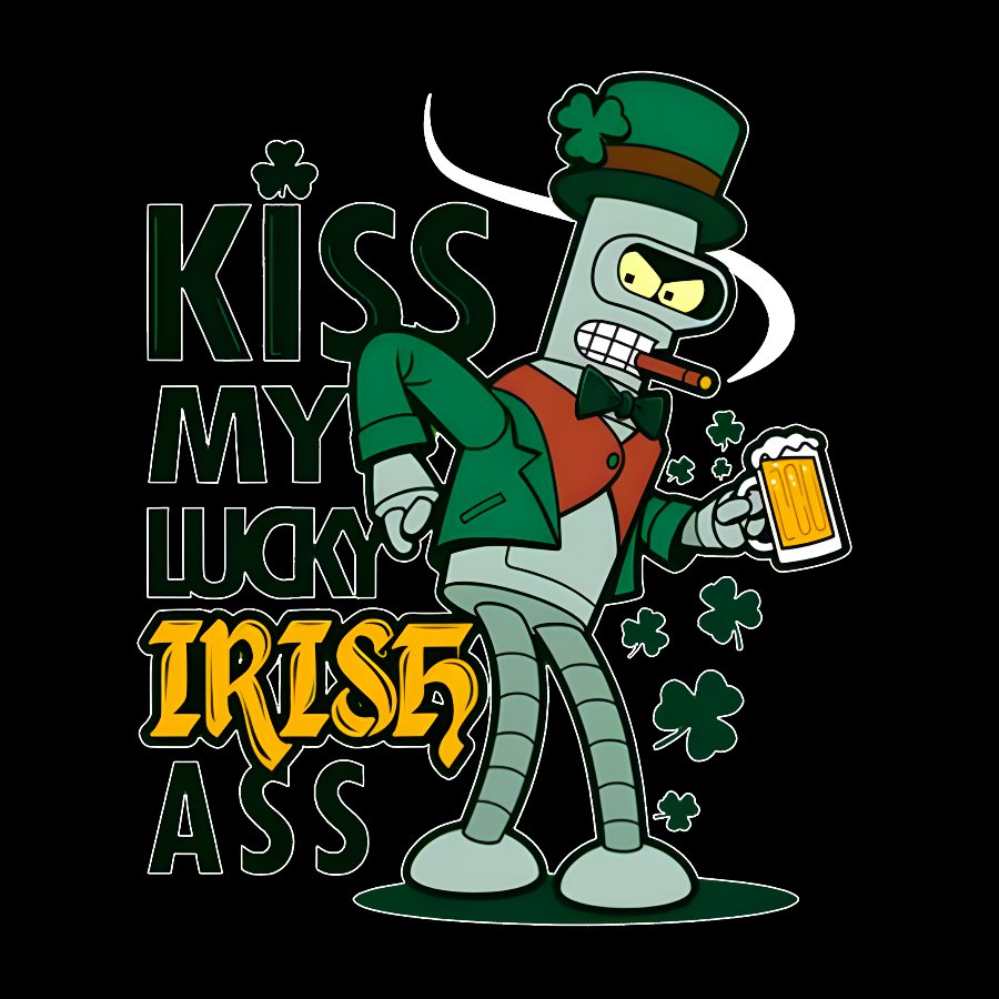 Kiss my Lucky Irish-St. Patrick's Day Geek T-Shirt