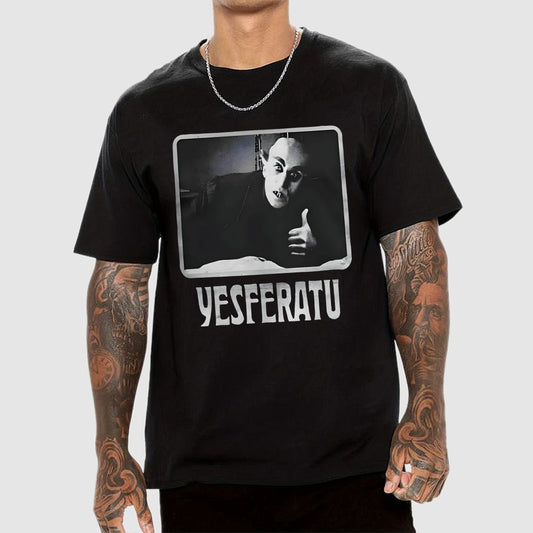 Yesferatu Funny Horror Retro Unisex Geek T-Shirt