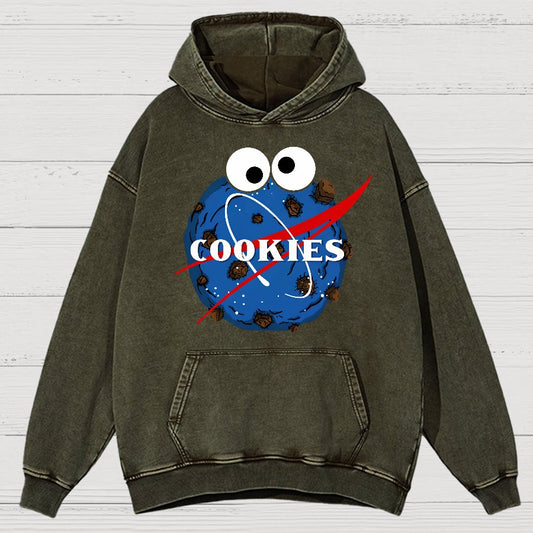 Space Cookies Vintage Distressed Hoodie