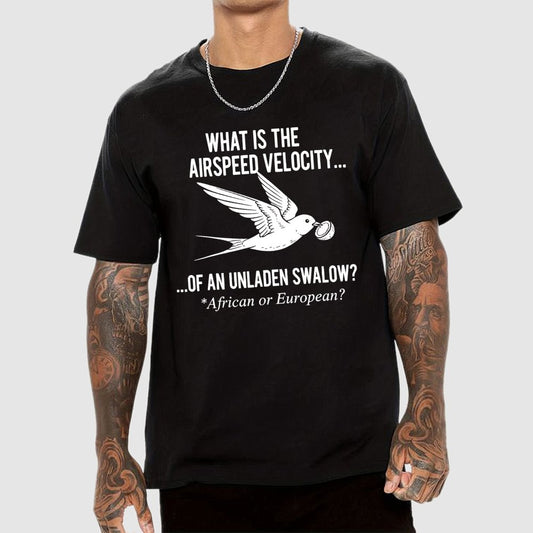 What Is The Airspeed Velocity...Art Print Geek T-Shirt