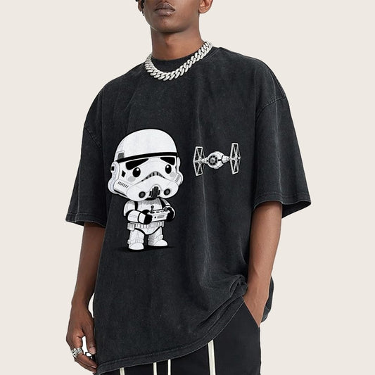 Soldiers learn about drones Vintage Distressed T-shirt