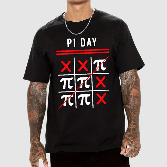 3.14 Tic-Tac-Toe Noughts And Crosses Happy Pi Day Geek T-Shirt