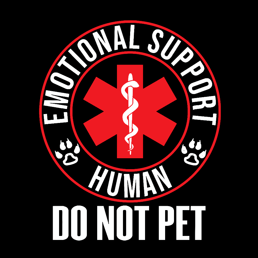 Emotional Support Human Do Not Pet Geek T-Shirt