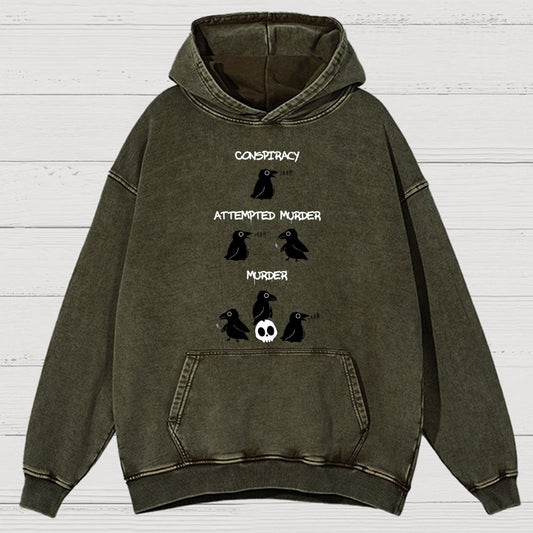 From Conspiracy To Murder Vintage Distressed Hoodie