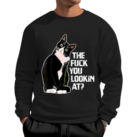The Fuck You Lookin At?Geek Cotton Sweatshirt