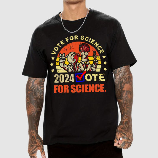 Vote For Science In 2024 Geeky T-Shirt