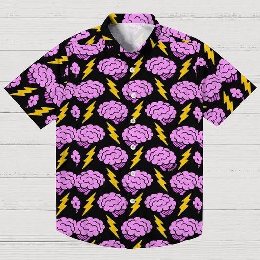 Thunder and Lightning Art Print Geek Hawaiian Shirt