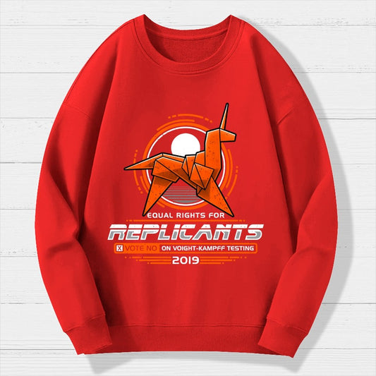 Equal Rights for Synthetic Beings Geek Cotton Sweatshirt