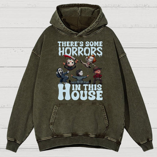 Halloween Horror Movies Vintage Distressed Hoodie