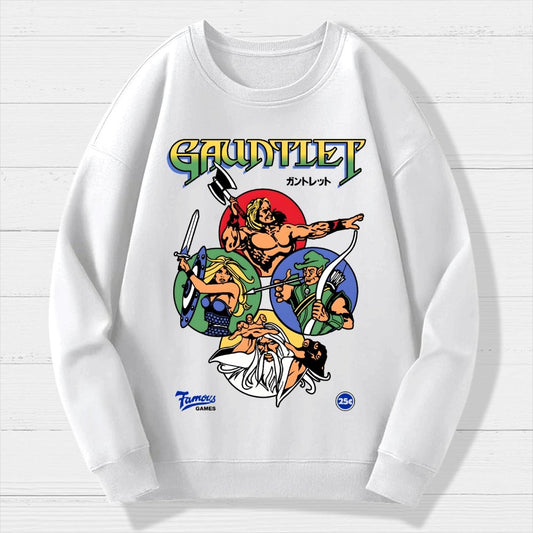 Gauntlet Retro Vintage Arcade Gaming Geek Cotton Sweatshirt