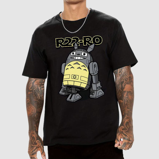 Funny Sci-fi Droid Anime Mashup Geek T-Shirt