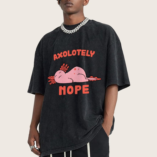 Axo Nope Vintage Distressed T-shirt