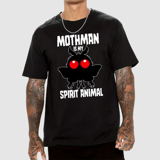 Mothman Is My Spirit Animal Dark Geek T-Shirt