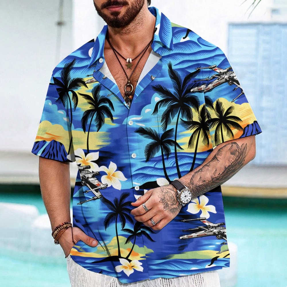Sunset Allover Hawaii Beach Geek Hawaiian Shirt
