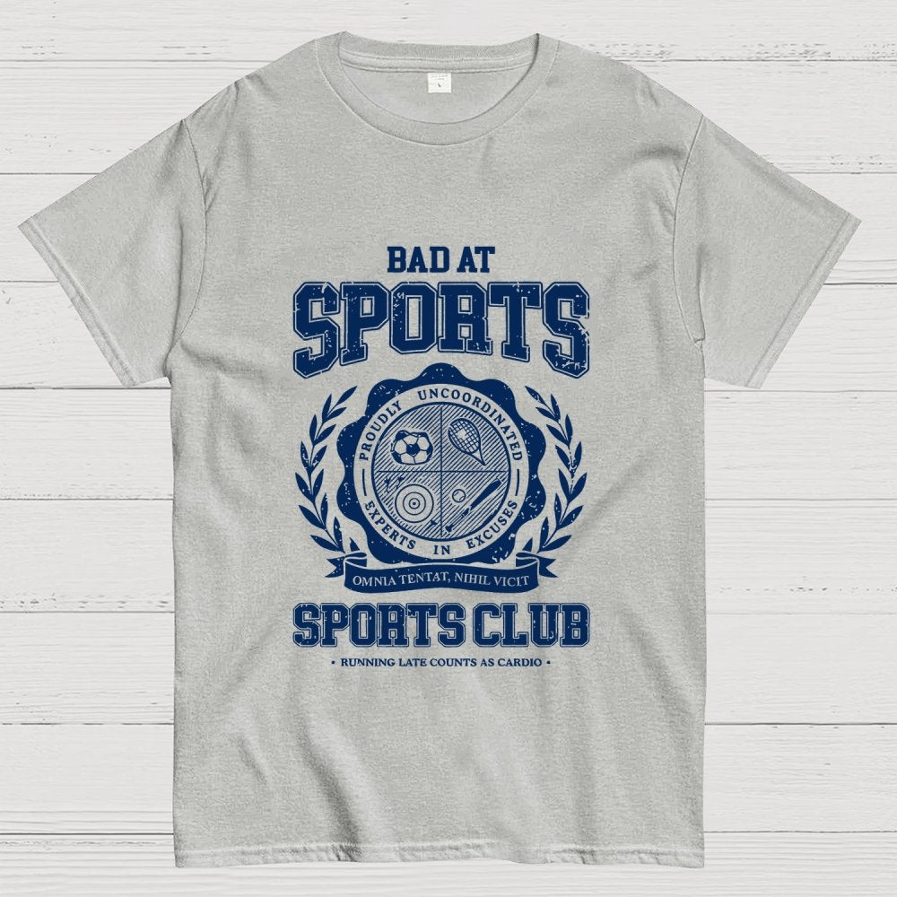 Bad at Sports Sports Club Unisex Geek T-Shirt