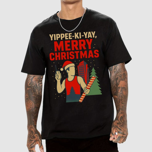 Yippee-Ki-Yay Merry Christmas Geek T-Shirt