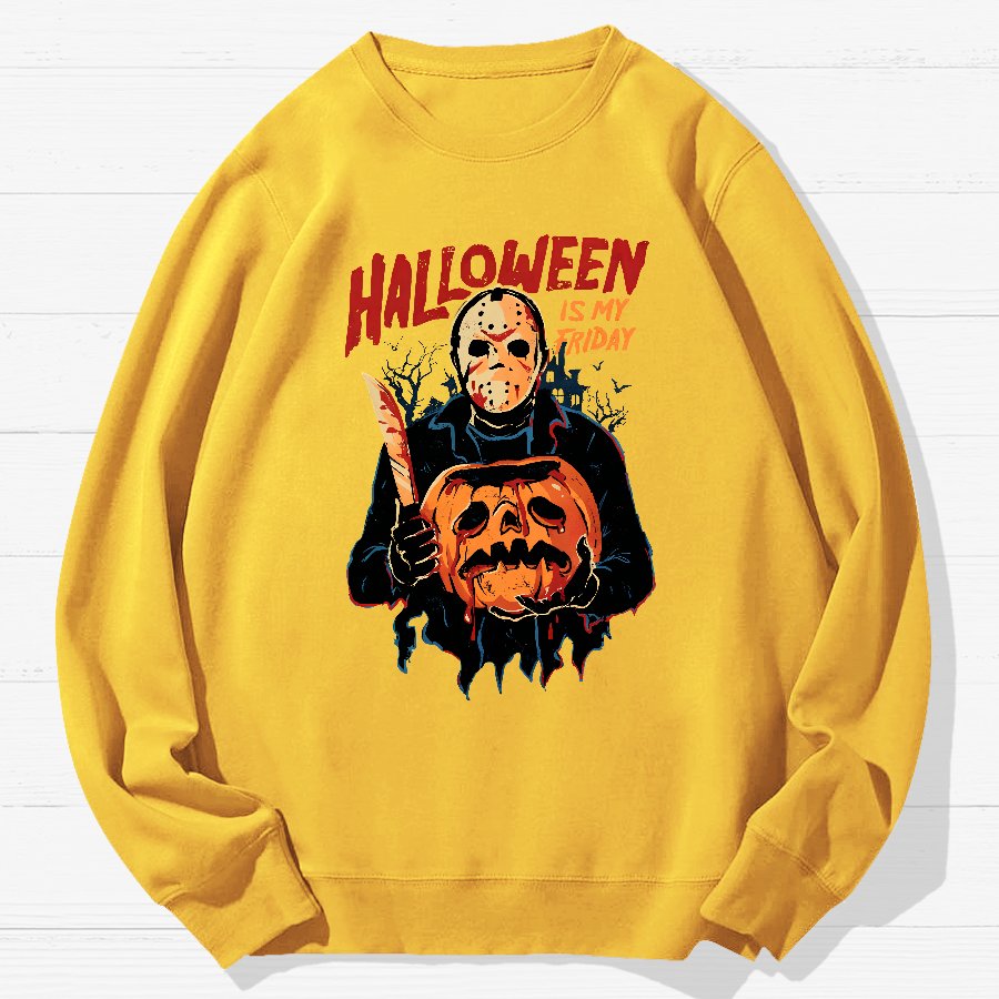 Halloween Is My Friday Geek Cotton Sweatshirt