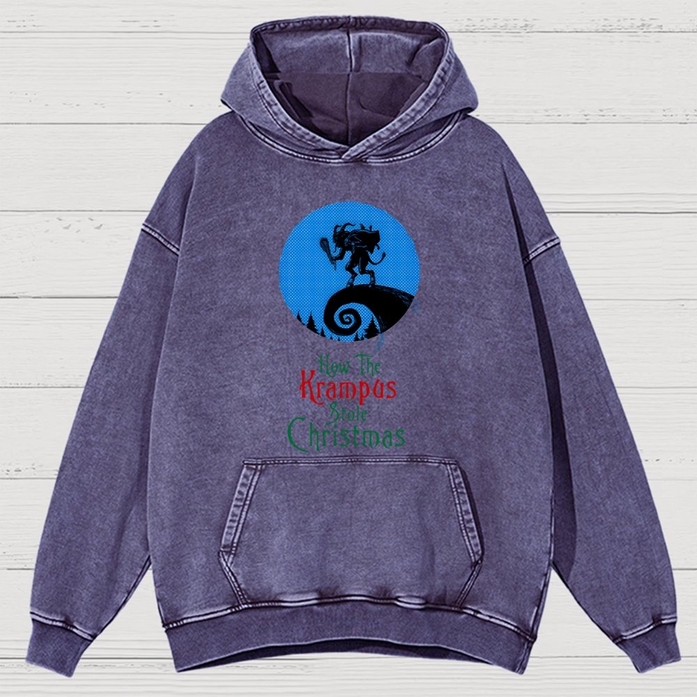 Krampus Vintage Distressed Hoodie