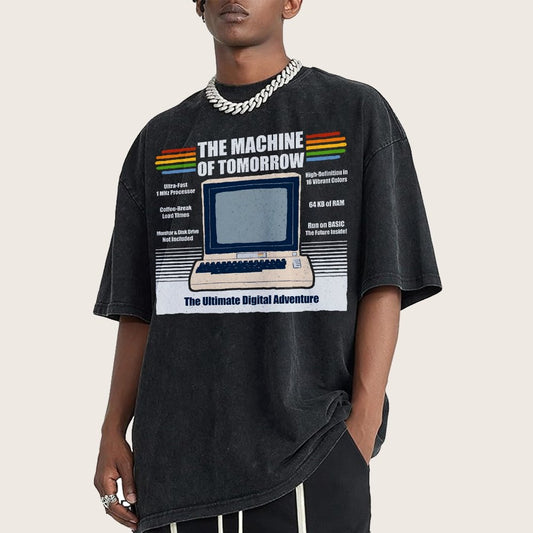 The Machine of Tomorrow Vintage Distressed T-shirt