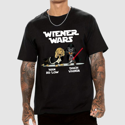 Wiener Wars Funny Dachshund Geek T-Shirt