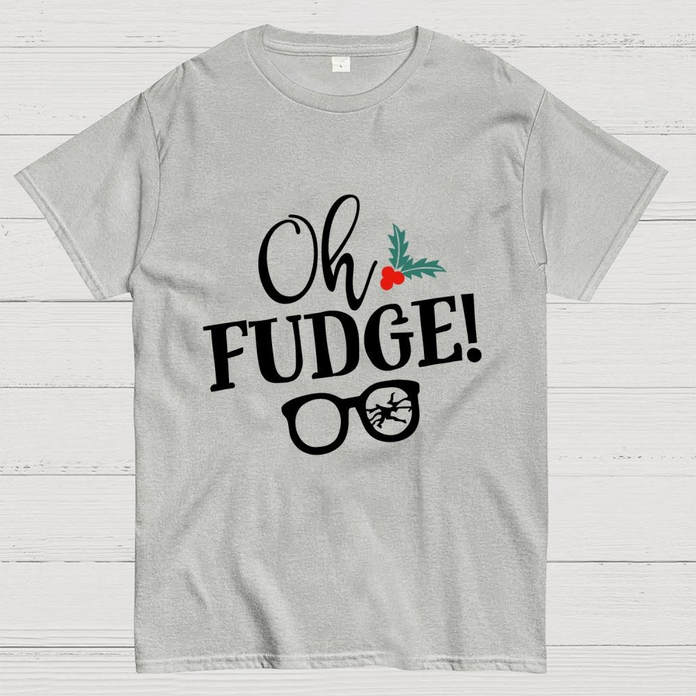 Funny Christmas Oh Fudge Holiday Geek T-Shirt