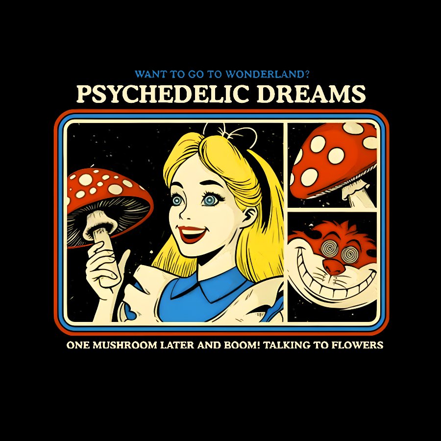 Psychedelic Dreams Geek T-Shirt