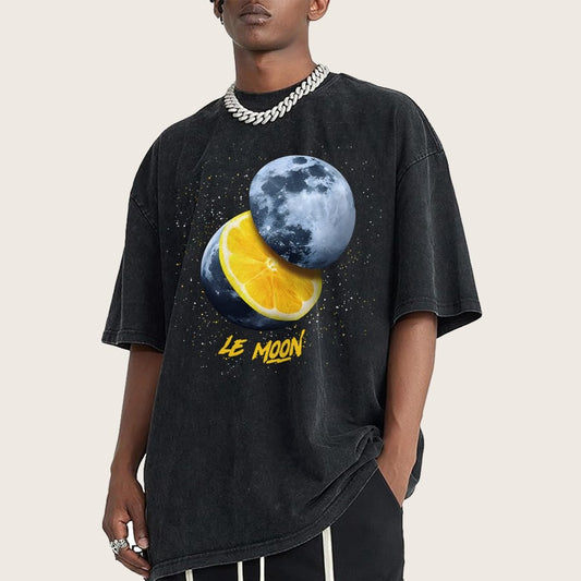Le Moon - Lemon Moon Vintage Distressed T-shirt