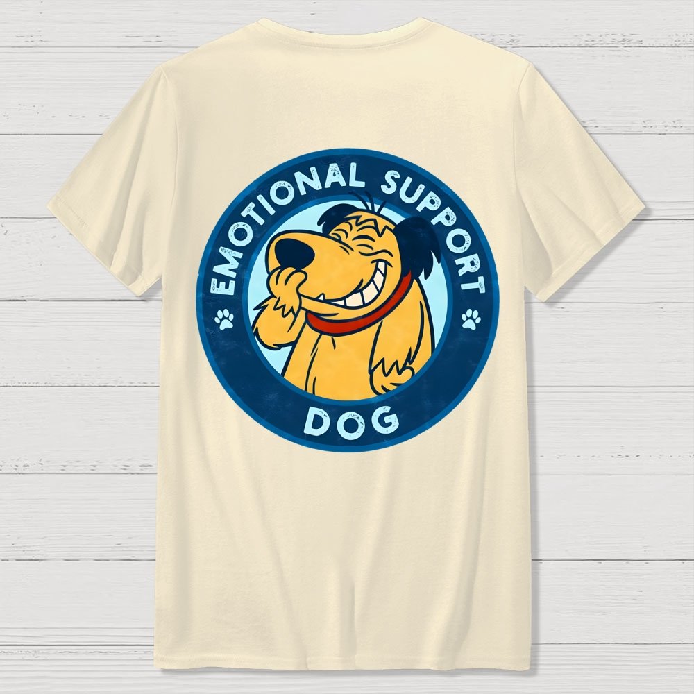 Dog Support Or Not? Back-printed Geek T-shirt