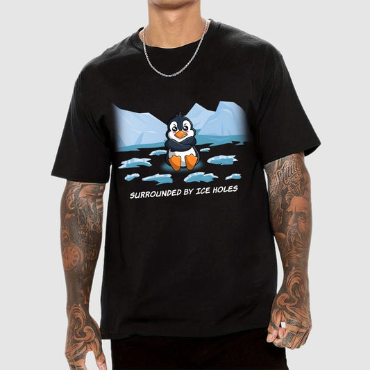 Surrounded By Ice Holes Geek T-Shirt