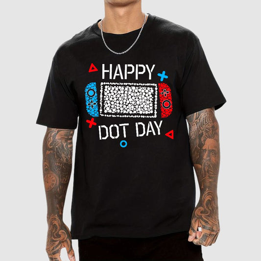 Happy International Dot Day Game Controller Geek T-Shirt