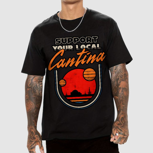 Support Your Local Hangout Geek T-Shirt